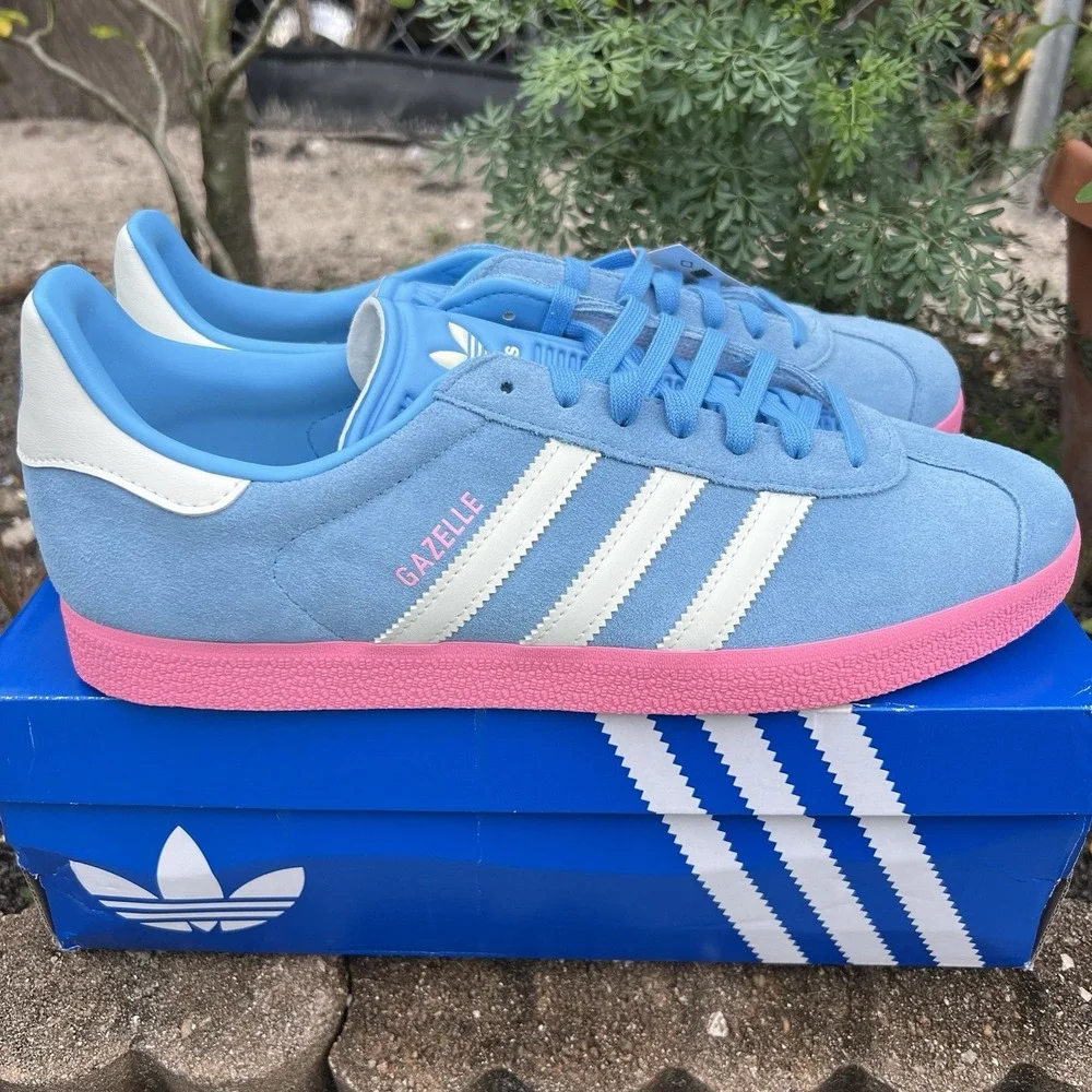 Adidas Gazelle Inter Miami Messi Blue Pink Third Soccer JR4178 Men's Size 11.5